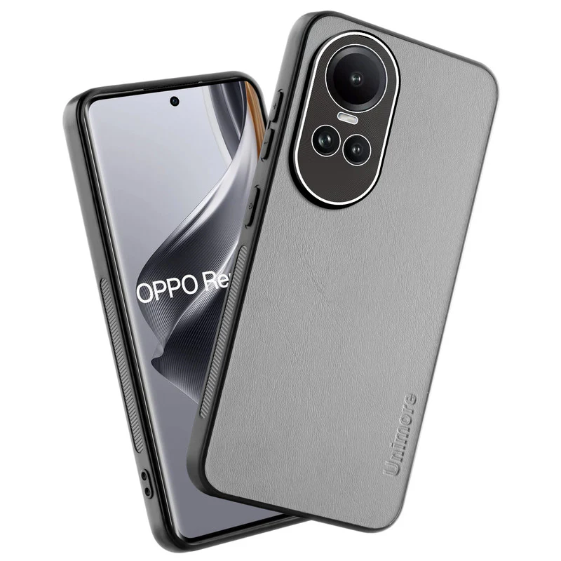 Unimore Leather Hard Case with Shiny Camera Protection For Oppo Reno 10 5G - Image 13