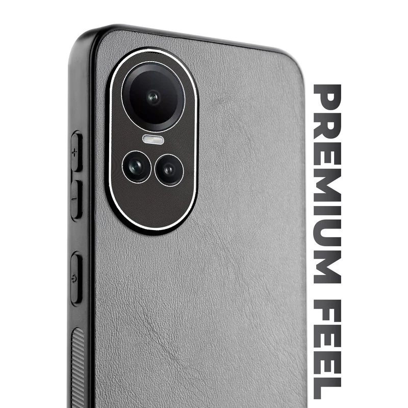 Unimore Leather Hard Case with Shiny Camera Protection For Oppo Reno 10 5G - Image 16