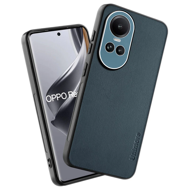 Unimore Leather Hard Case with Shiny Camera Protection For Oppo Reno 10 5G - Image 19