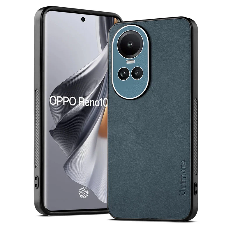 Unimore Leather Hard Case with Shiny Camera Protection For Oppo Reno 10 5G - Image 21