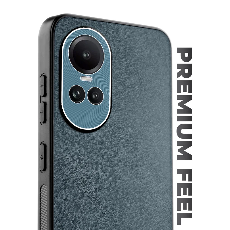Unimore Leather Hard Case with Shiny Camera Protection For Oppo Reno 10 5G - Image 22
