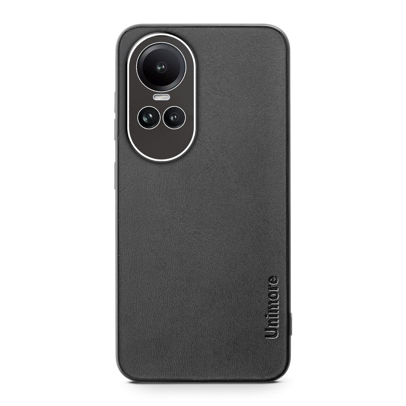 Unimore Leather Hard Case with Shiny Camera Protection For Oppo Reno 10 5G - Image 5