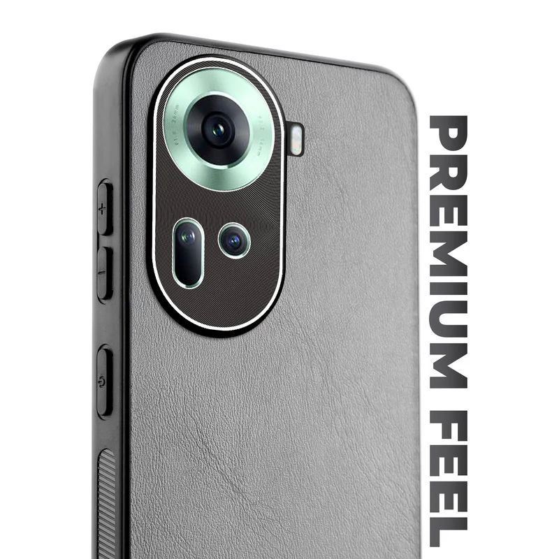 Unimore Leather Hard Case with Shiny Camera Protection For Oppo Reno 11 5G - Image 16