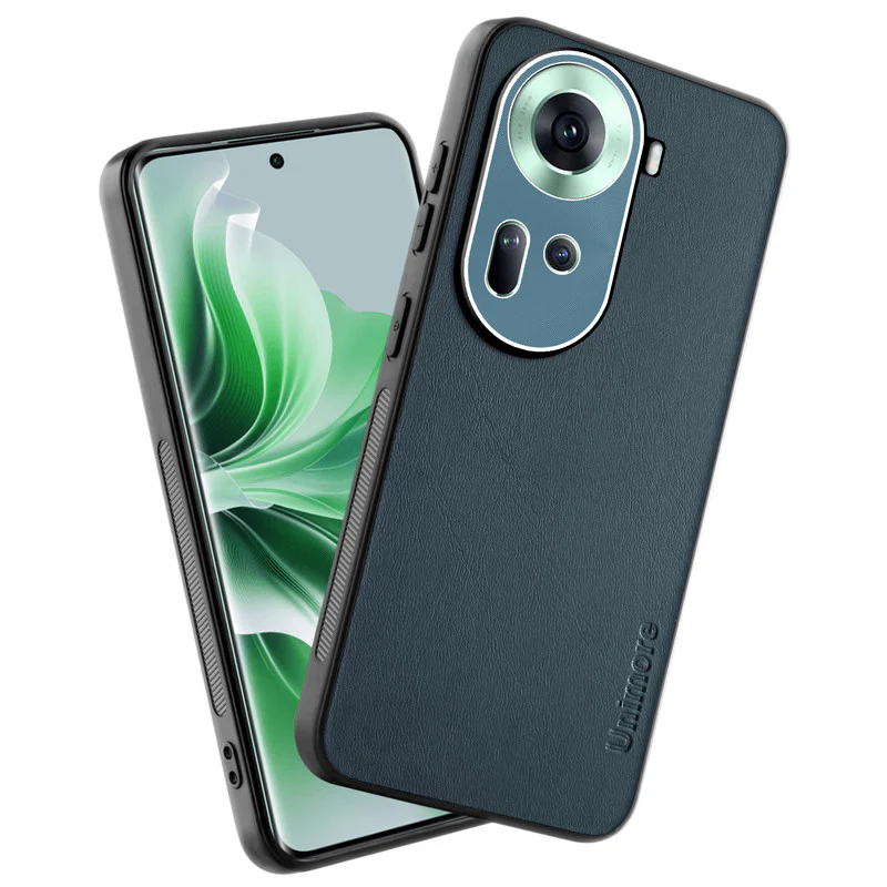 Unimore Leather Hard Case with Shiny Camera Protection For Oppo Reno 11 5G - Image 19