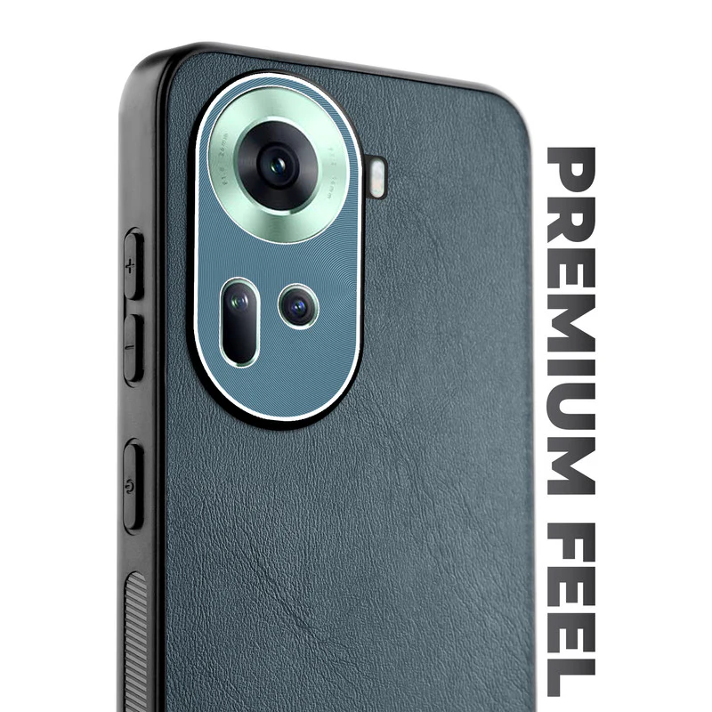 Unimore Leather Hard Case with Shiny Camera Protection For Oppo Reno 11 5G - Image 22