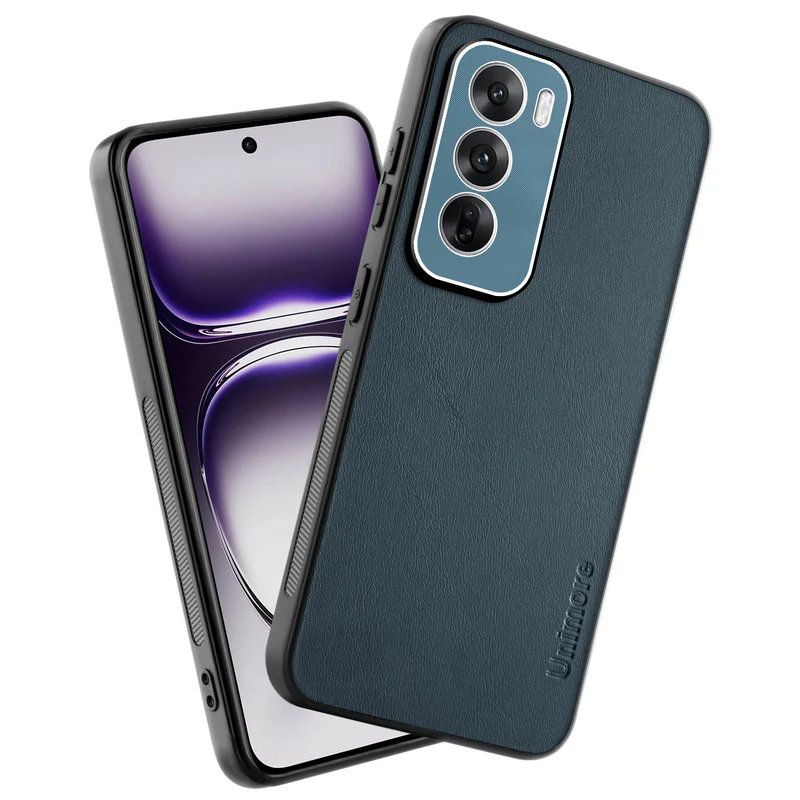 Unimore Leather Hard Case with Shiny Camera Protection For Oppo Reno 12 5G - Image 19