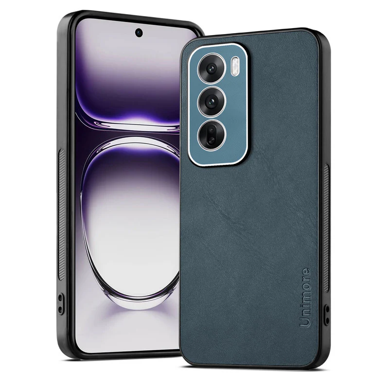 Unimore Leather Hard Case with Shiny Camera Protection For Oppo Reno 12 5G - Image 21