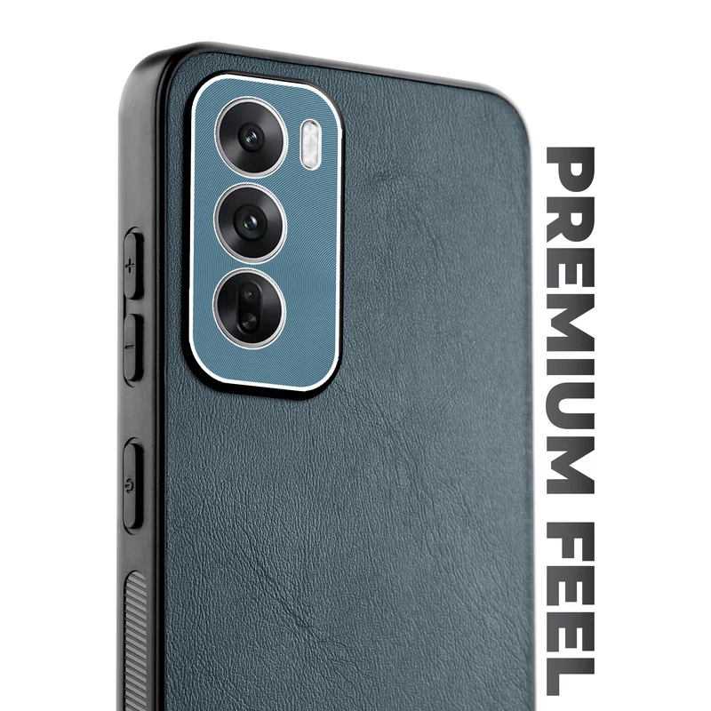 Unimore Leather Hard Case with Shiny Camera Protection For Oppo Reno 12 5G - Image 22