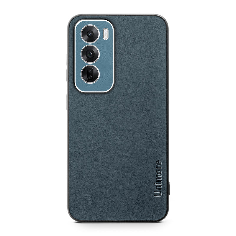 Unimore Leather Hard Case with Shiny Camera Protection For Oppo Reno 12 5G - Image 23