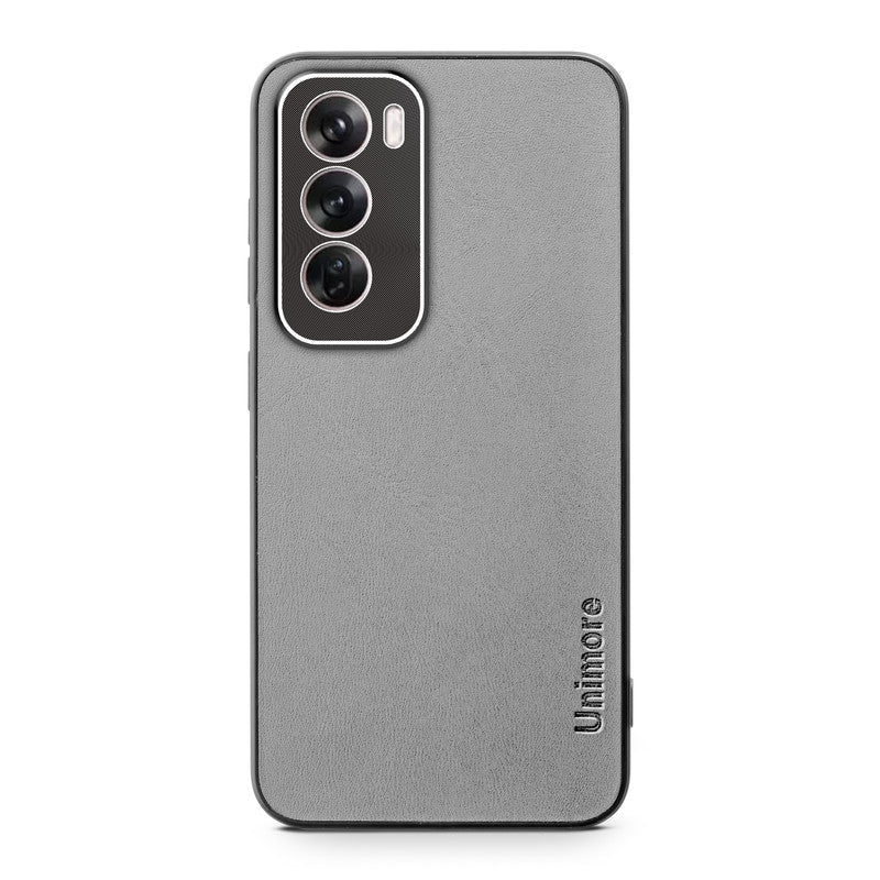 Unimore Leather Hard Case with Shiny Camera Protection For Oppo Reno 12 Pro 5G - Image 17