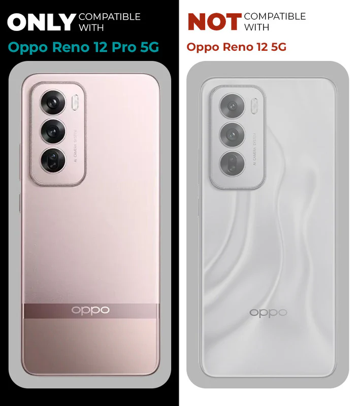 Unimore Leather Hard Case with Shiny Camera Protection For Oppo Reno 12 Pro 5G - Image 2