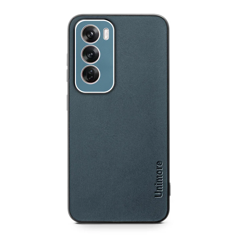 Unimore Leather Hard Case with Shiny Camera Protection For Oppo Reno 12 Pro 5G - Image 23