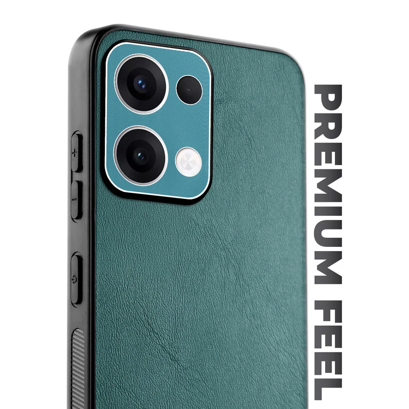 Unimore Leather Hard Case with Shiny Camera Protection For Oppo Reno 13 5G - Image 10