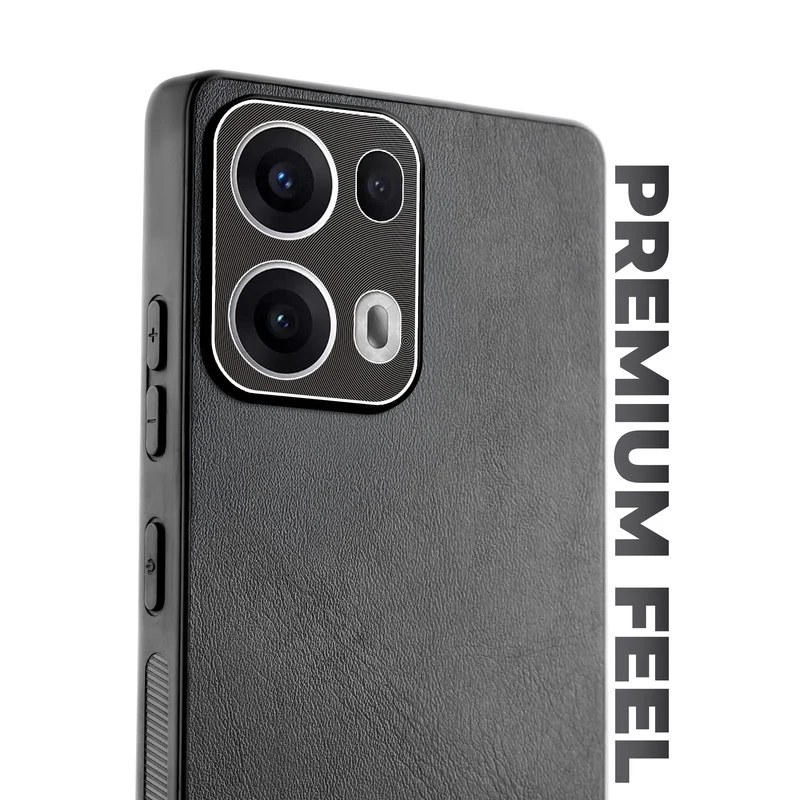 Unimore Leather Hard Case with Shiny Camera Protection For Oppo Reno 13 Pro 5G - Image 4
