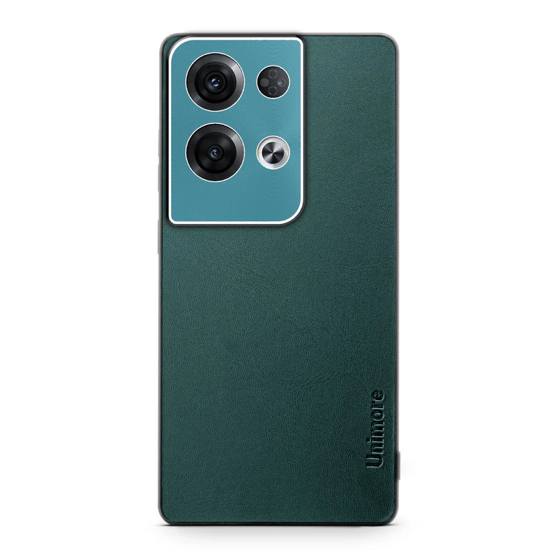 Unimore Leather Hard Case with Shiny Camera Protection For Oppo Reno 8 Pro 5G - Image 11
