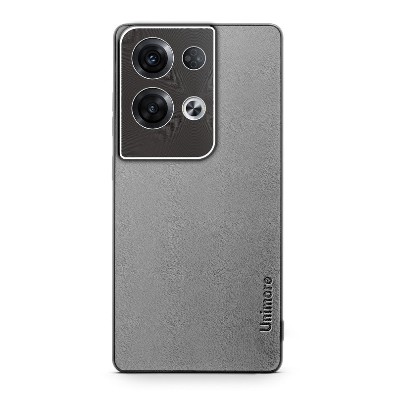 Unimore Leather Hard Case with Shiny Camera Protection For Oppo Reno 8 Pro 5G - Image 17