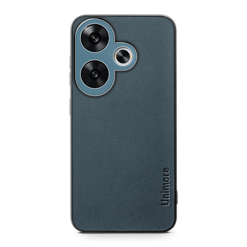Unimore Leather Hard Case with Shiny Camera Protection For Poco F6 5G - Image 23