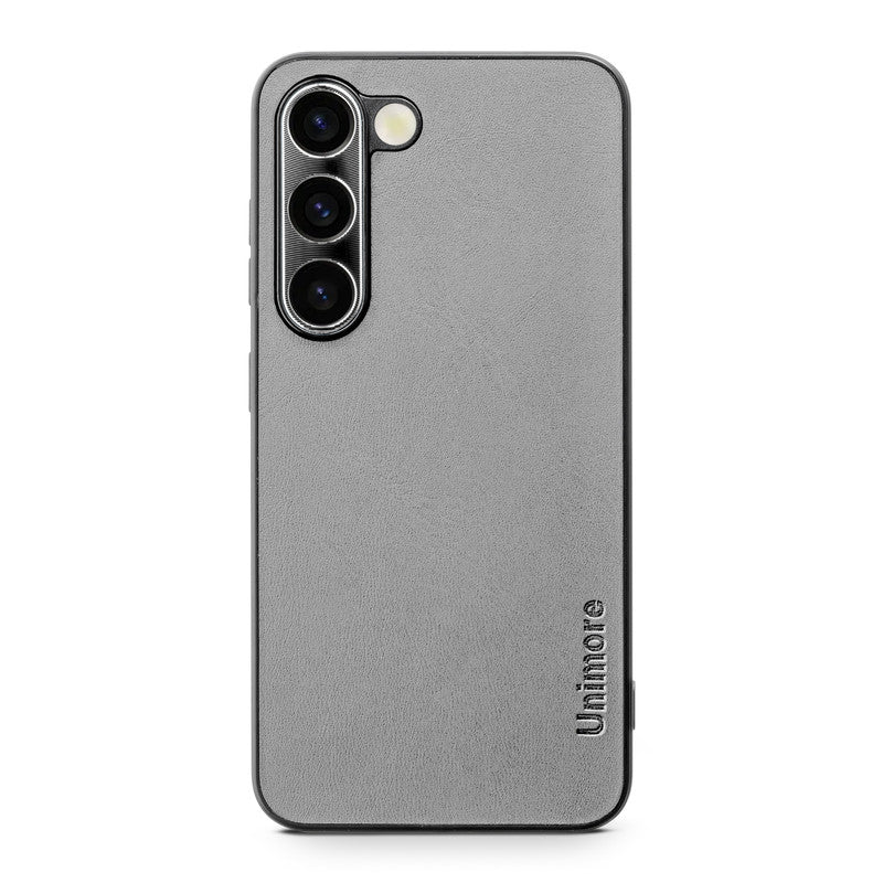 Unimore Leather Hard Case with Shiny Camera Protection For Samsung S23 5G - Image 17