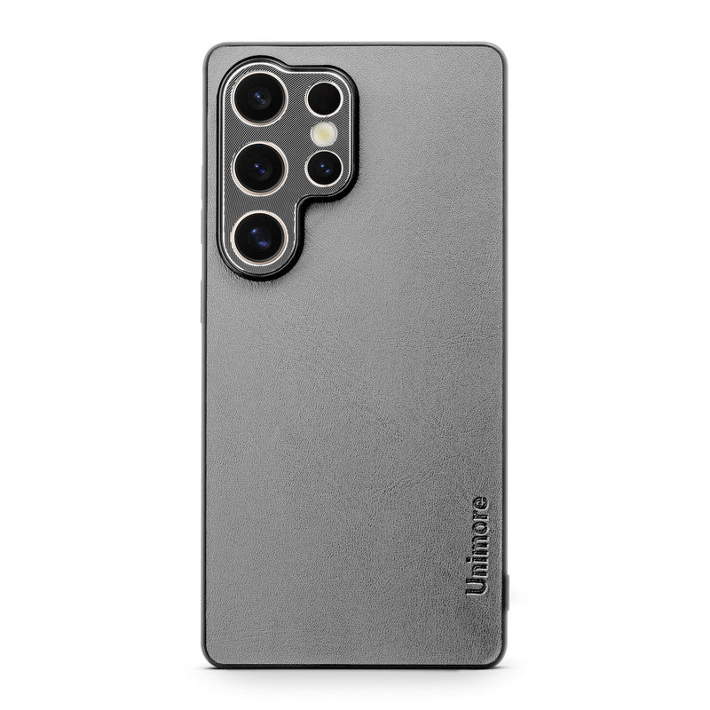 Unimore Leather Hard Case with Shiny Camera Protection For Samsung S23 Ultra 5G - Image 17