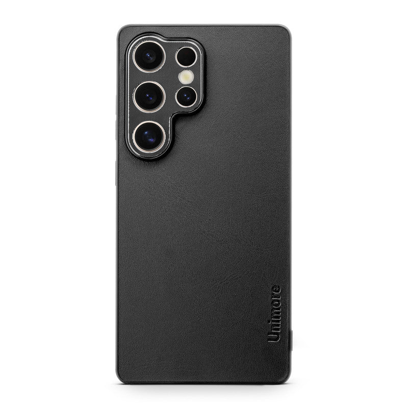 Unimore Leather Hard Case with Shiny Camera Protection For Samsung S24 Ultra 5G - Image 17