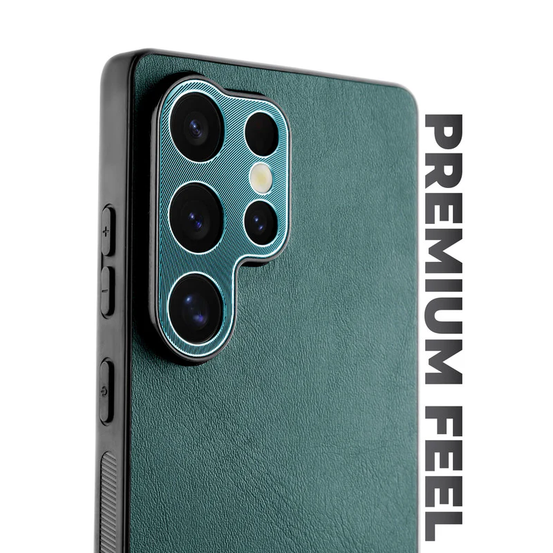 Unimore Leather Hard Case with Shiny Camera Protection For Samsung S25 Ultra 5G - Image 10