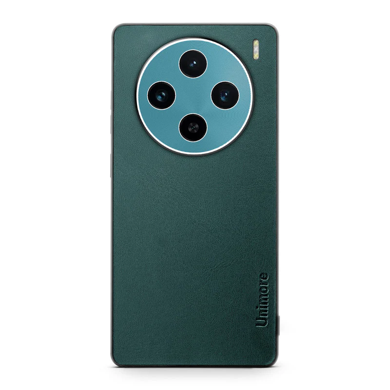 Unimore Leather Hard Case with Shiny Camera Protection For Vivo X100 5G - Image 11