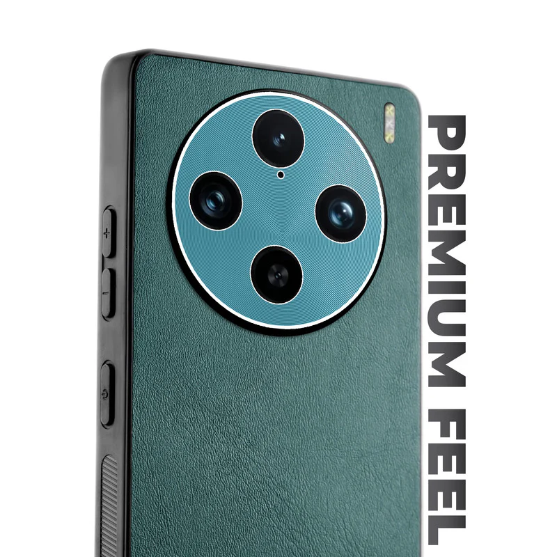 Unimore Leather Hard Case with Shiny Camera Protection For Vivo X100 Pro 5G - Image 10
