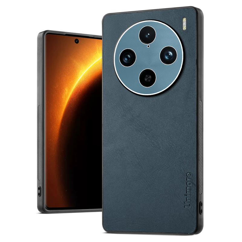 Unimore Leather Hard Case with Shiny Camera Protection For Vivo X100 Pro 5G - Image 21