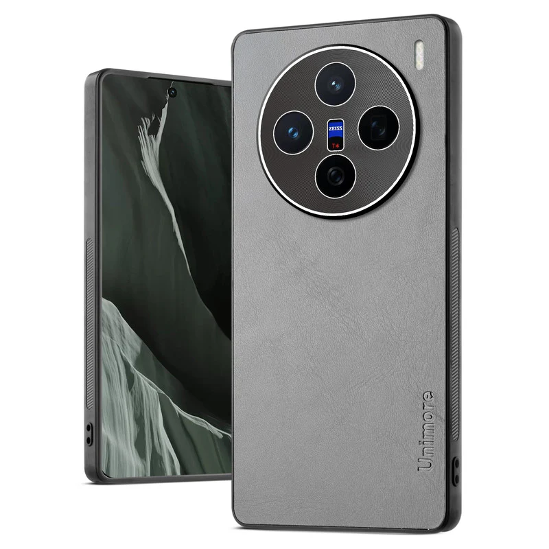Unimore Leather Hard Case with Shiny Camera Protection For Vivo X200 5G - Image 15