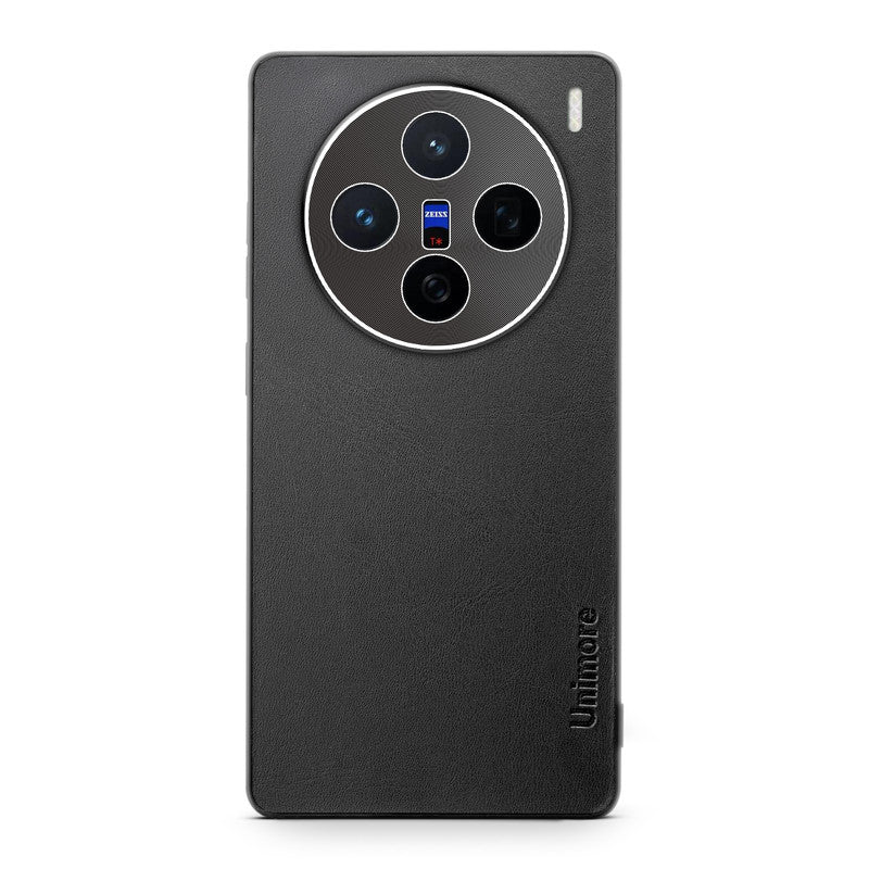 Unimore Leather Hard Case with Shiny Camera Protection For Vivo X200 5G - Image 5