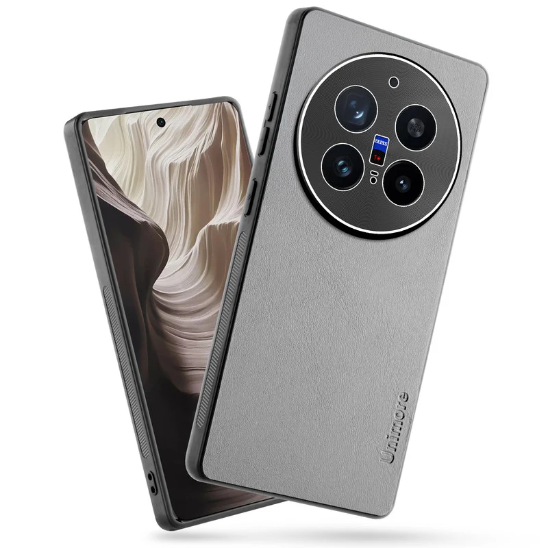 Unimore Leather Hard Case with Shiny Camera Protection For Vivo X200 Pro 5G - Image 13