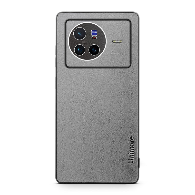 Unimore Leather Hard Case with Shiny Camera Protection For Vivo X80 5G - Image 17