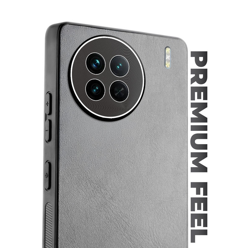 Unimore Leather Hard Case with Shiny Camera Protection For Vivo X90 5G - Image 16