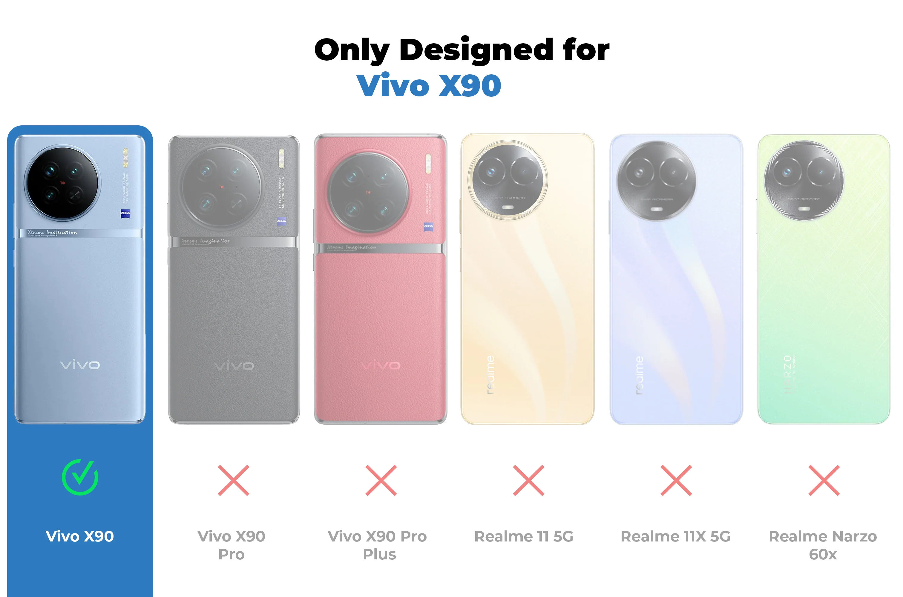 Unimore Leather Hard Case with Shiny Camera Protection For Vivo X90 5G - Image 20