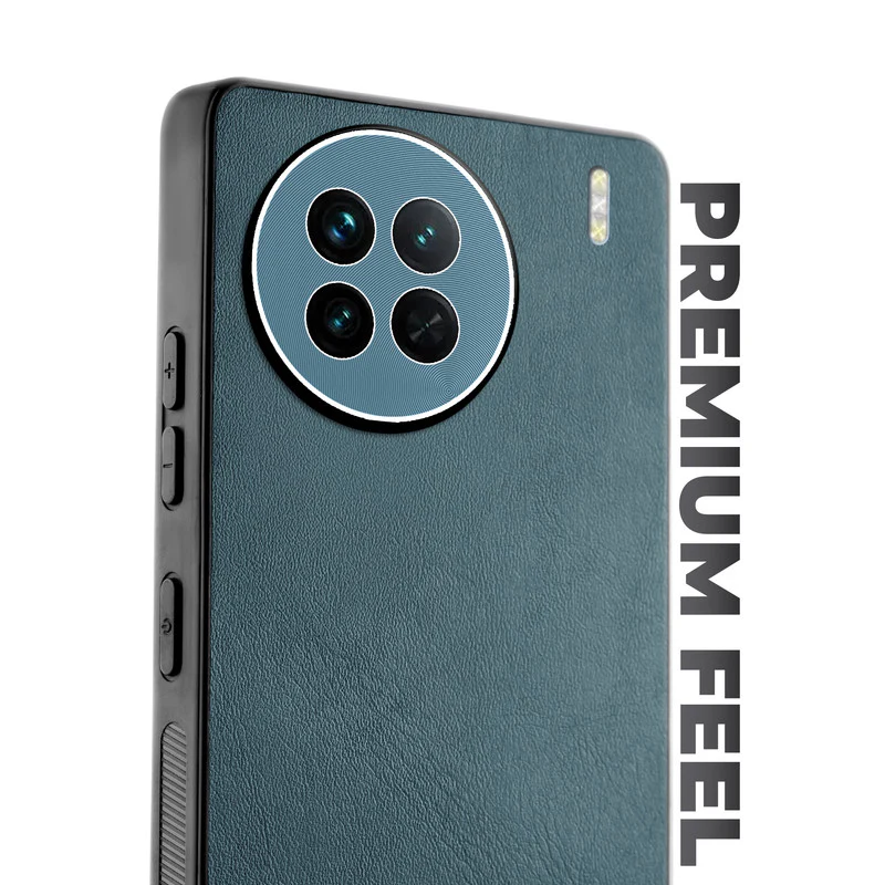 Unimore Leather Hard Case with Shiny Camera Protection For Vivo X90 5G - Image 21