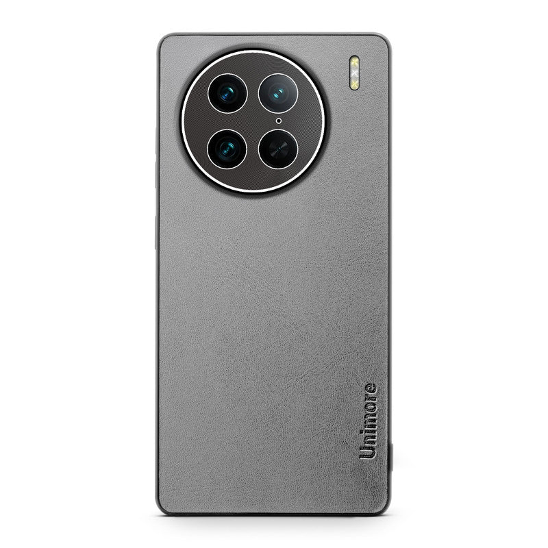 Unimore Leather Hard Case with Shiny Camera Protection For Vivo X90 Pro 5G - Image 17