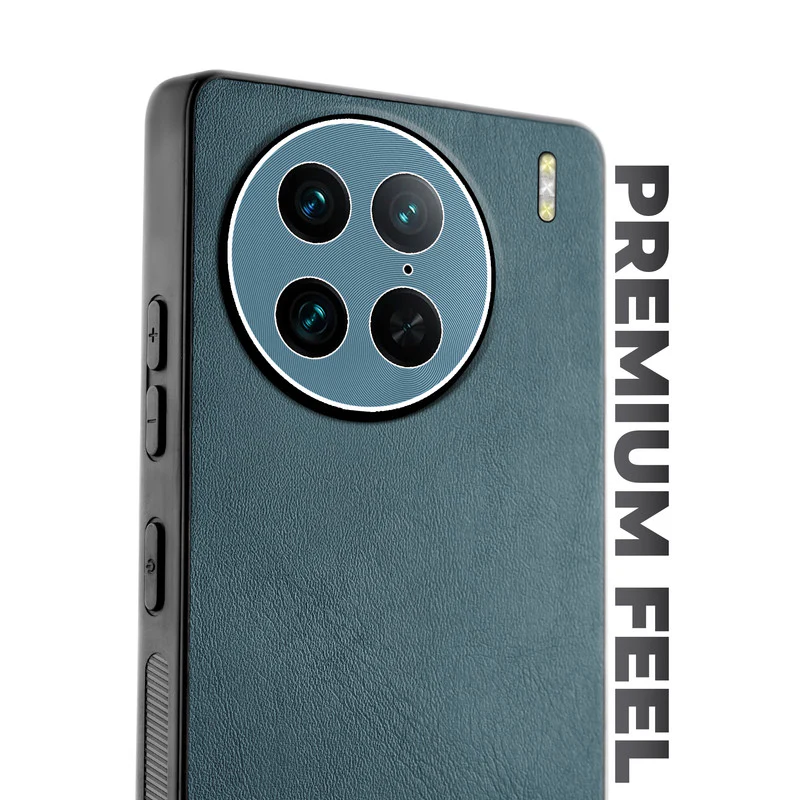 Unimore Leather Hard Case with Shiny Camera Protection For Vivo X90 Pro 5G - Image 22