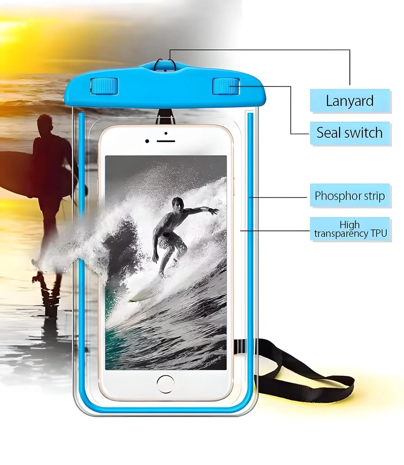 Waterproof Phone Pouch - Random Color Dispatch - Image 3