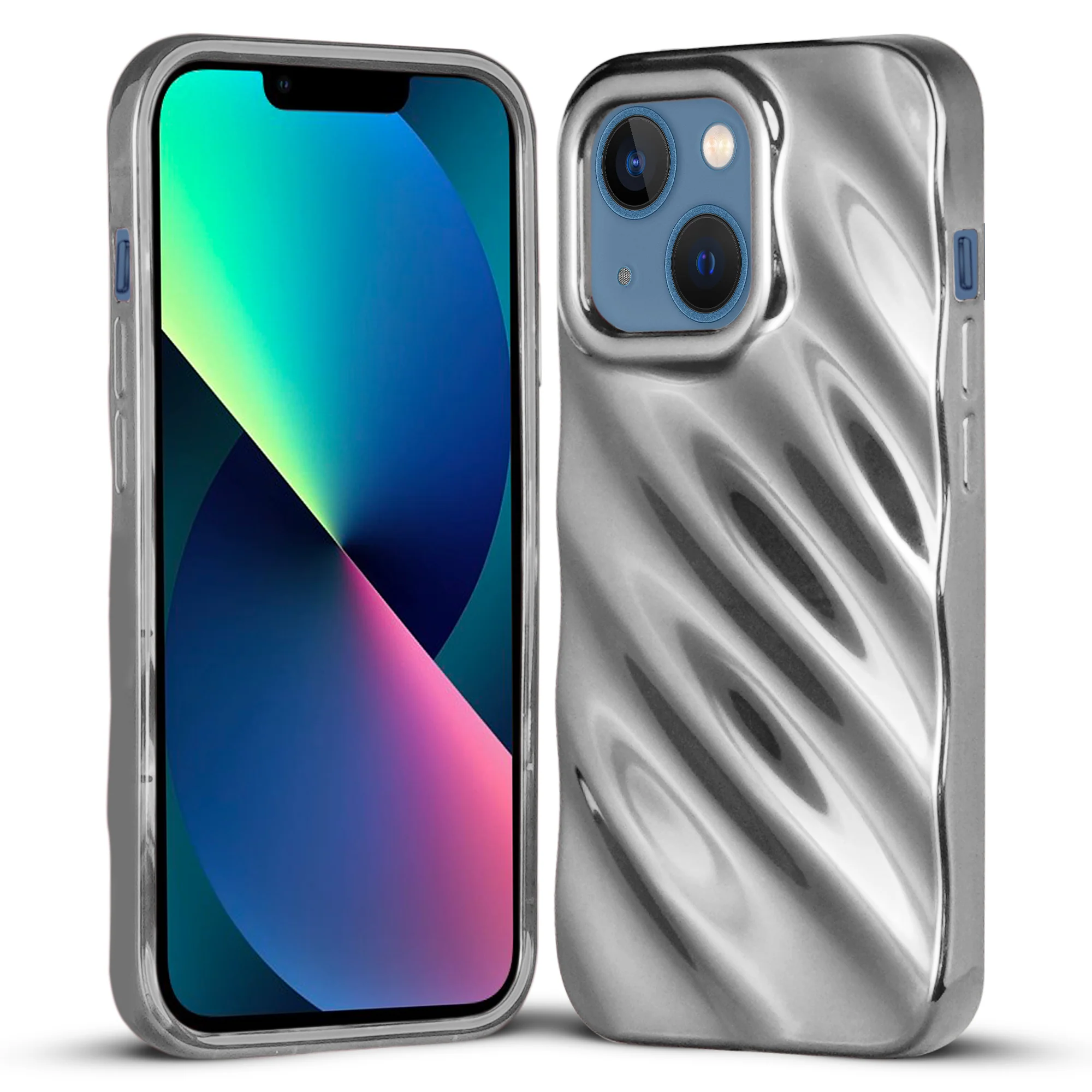 Wave Shiny Back Case for Apple iPhone 13 - Image 25