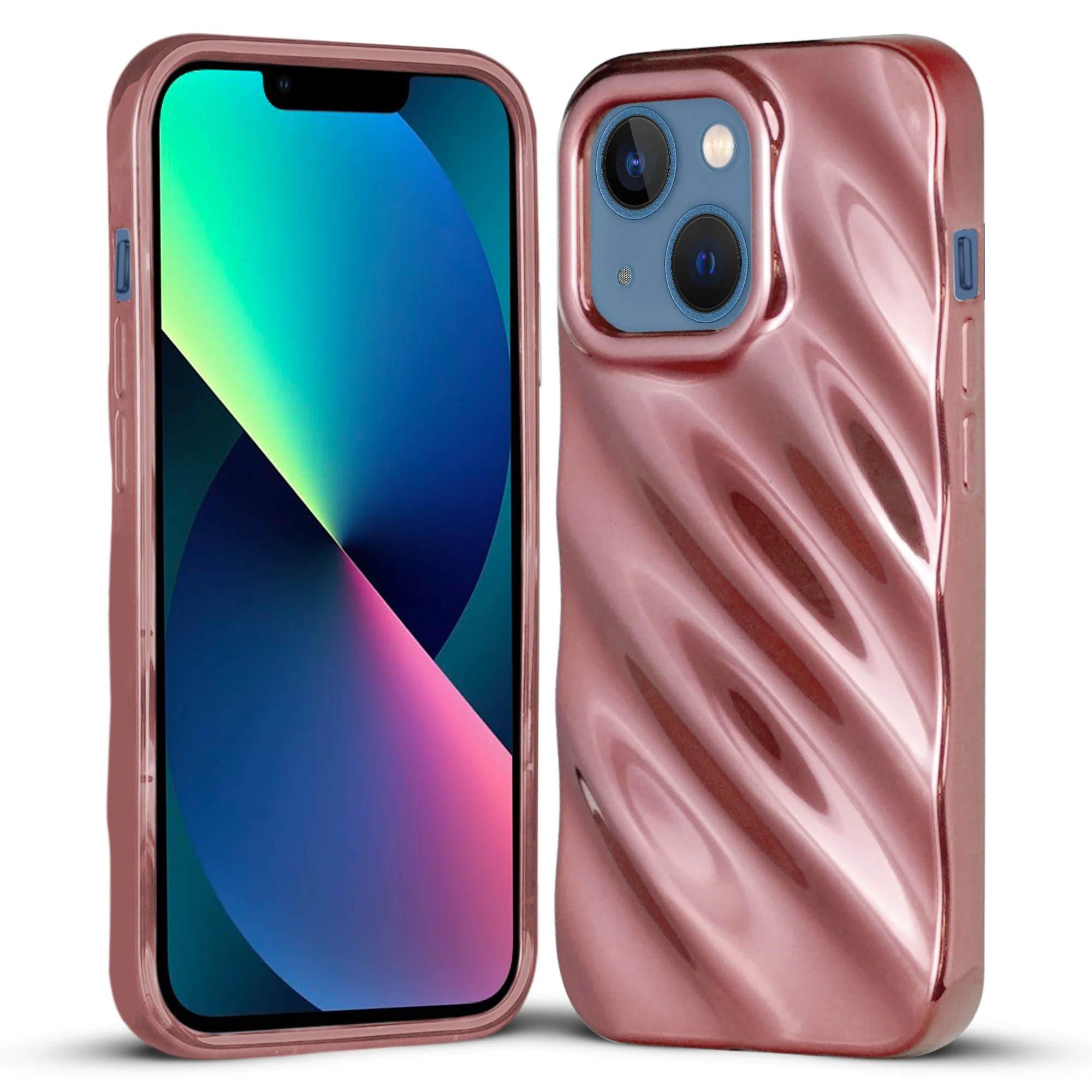 Wave Shiny Back Case for Apple iPhone 13 - Image 7