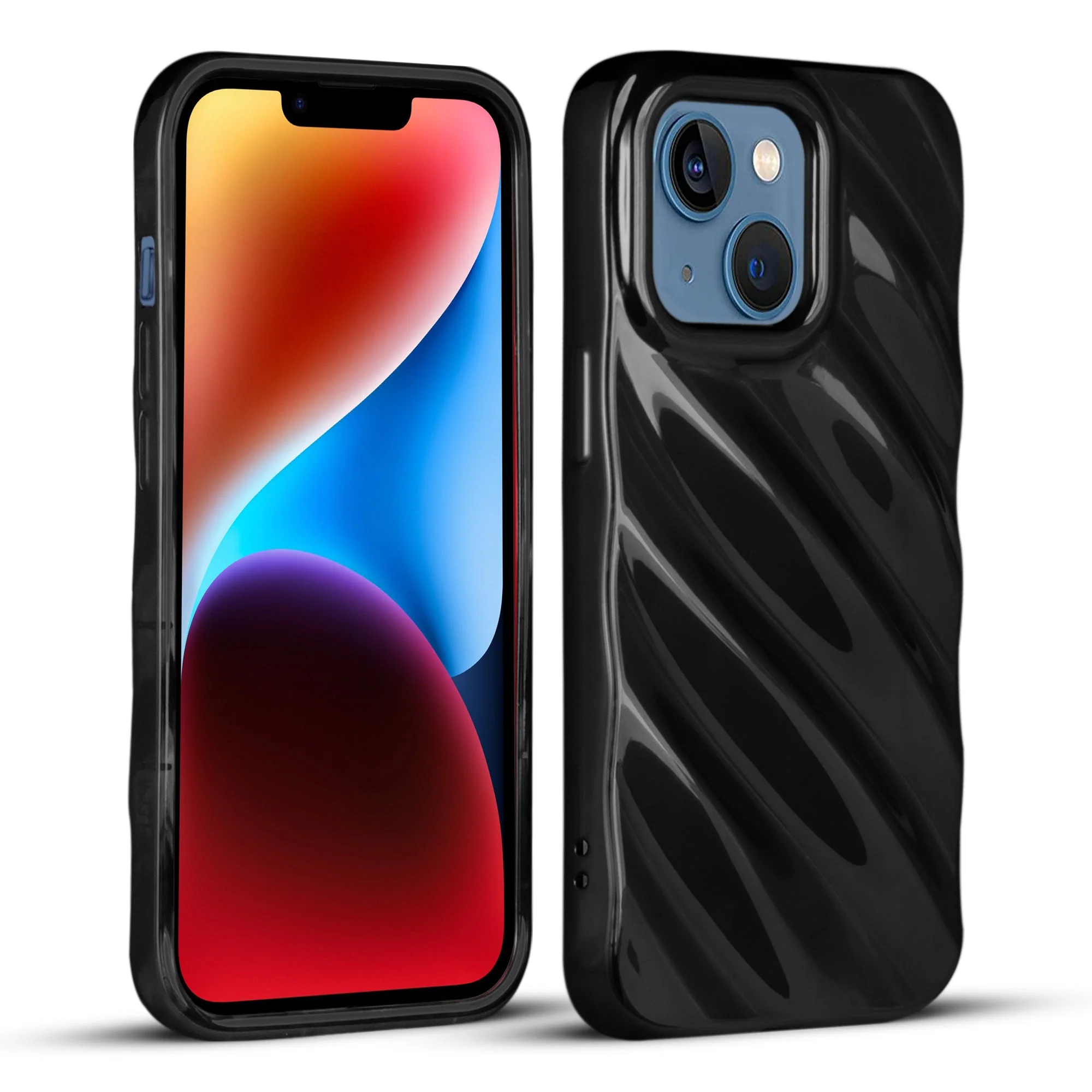 Wave Shiny Back Case for Apple iPhone 14 Plus - Image 3