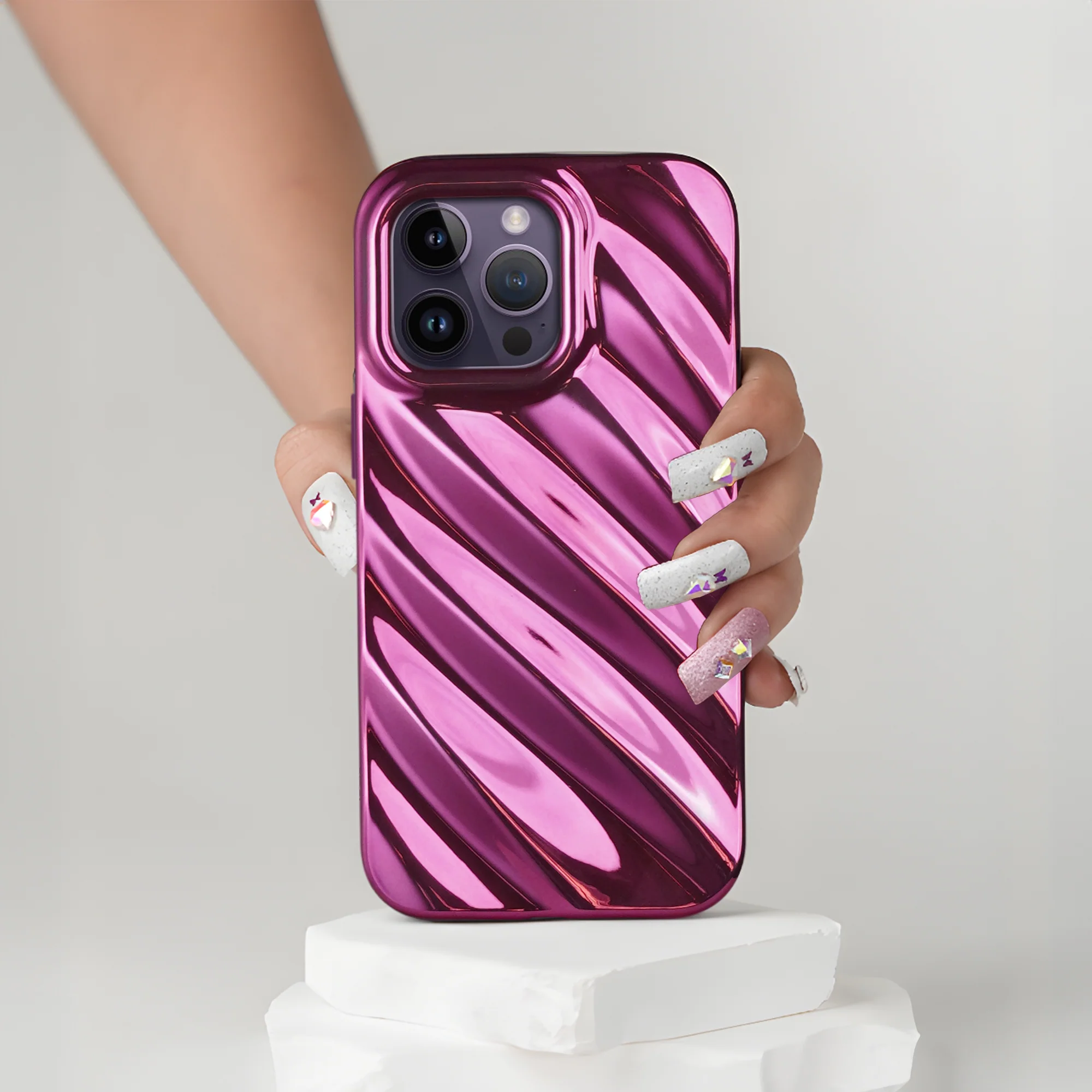 Wave Shiny Back Case for Apple iPhone 14 Pro - Image 18
