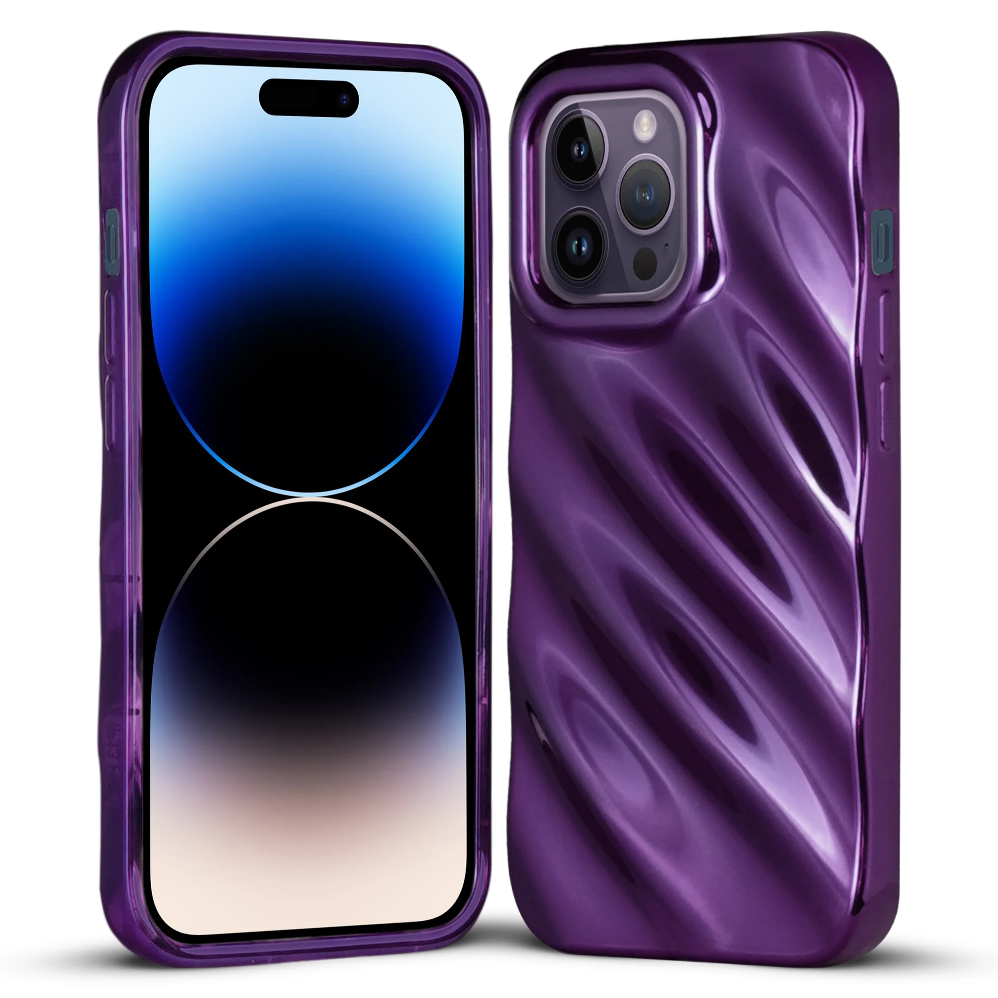 Wave Shiny Back Case for Apple iPhone 14 Pro - Image 19