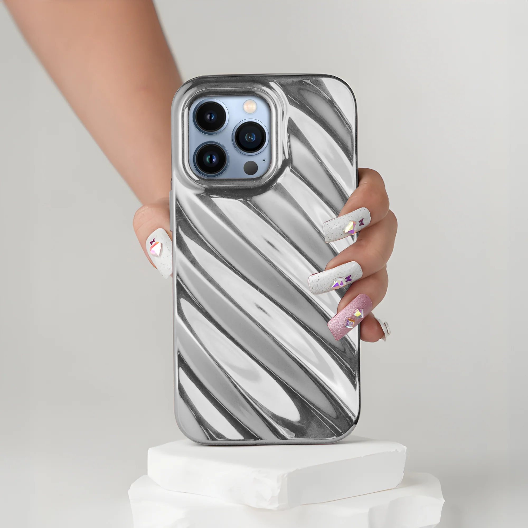 Wave Shiny Back Case for Apple iPhone 14 Pro Max - Image 31
