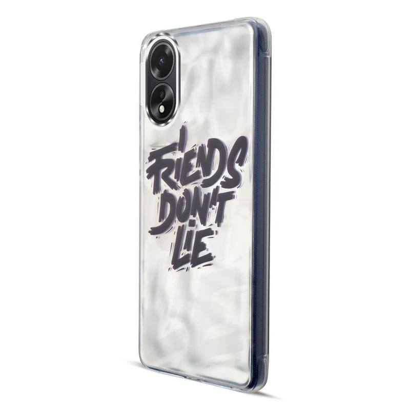 Wrinkle & Artistic Wave Printed Phone Case For Oppo A18 - Image 19