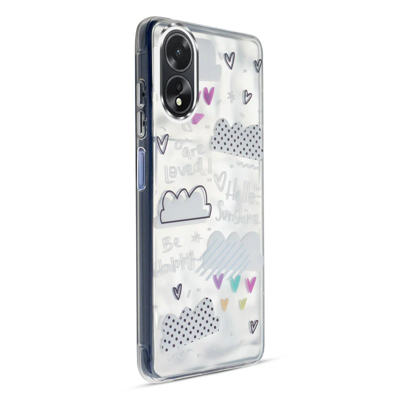 Wrinkle & Artistic Wave Printed Phone Case For Oppo A58 4G - Image 12