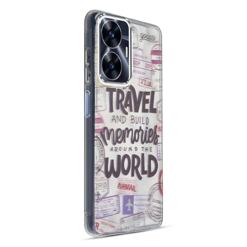 Wrinkle & Artistic Wave Printed Phone Case For Realme C55 - Image 22
