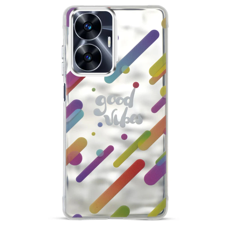 Wrinkle & Artistic Wave Printed Phone Case For Realme C55 - Image 26