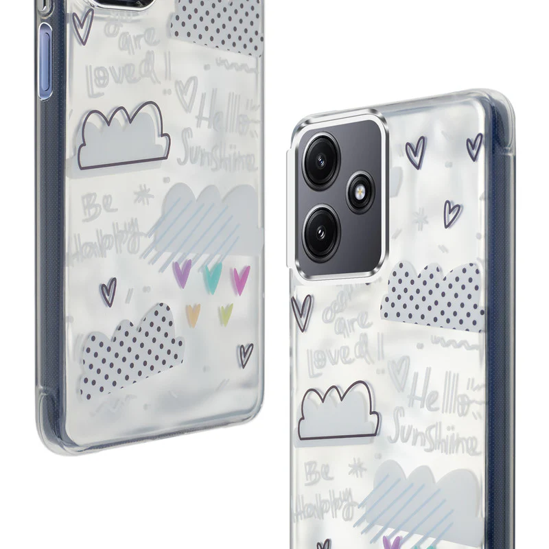 Wrinkle & Artistic Wave Printed Phone Case For Redmi 12 5G - Image 15