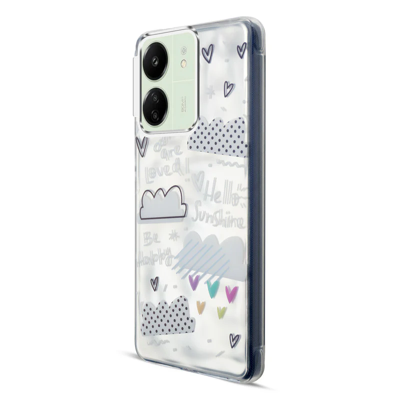 Wrinkle & Artistic Wave Printed Phone Case For Redmi 13C 4G - Image 13